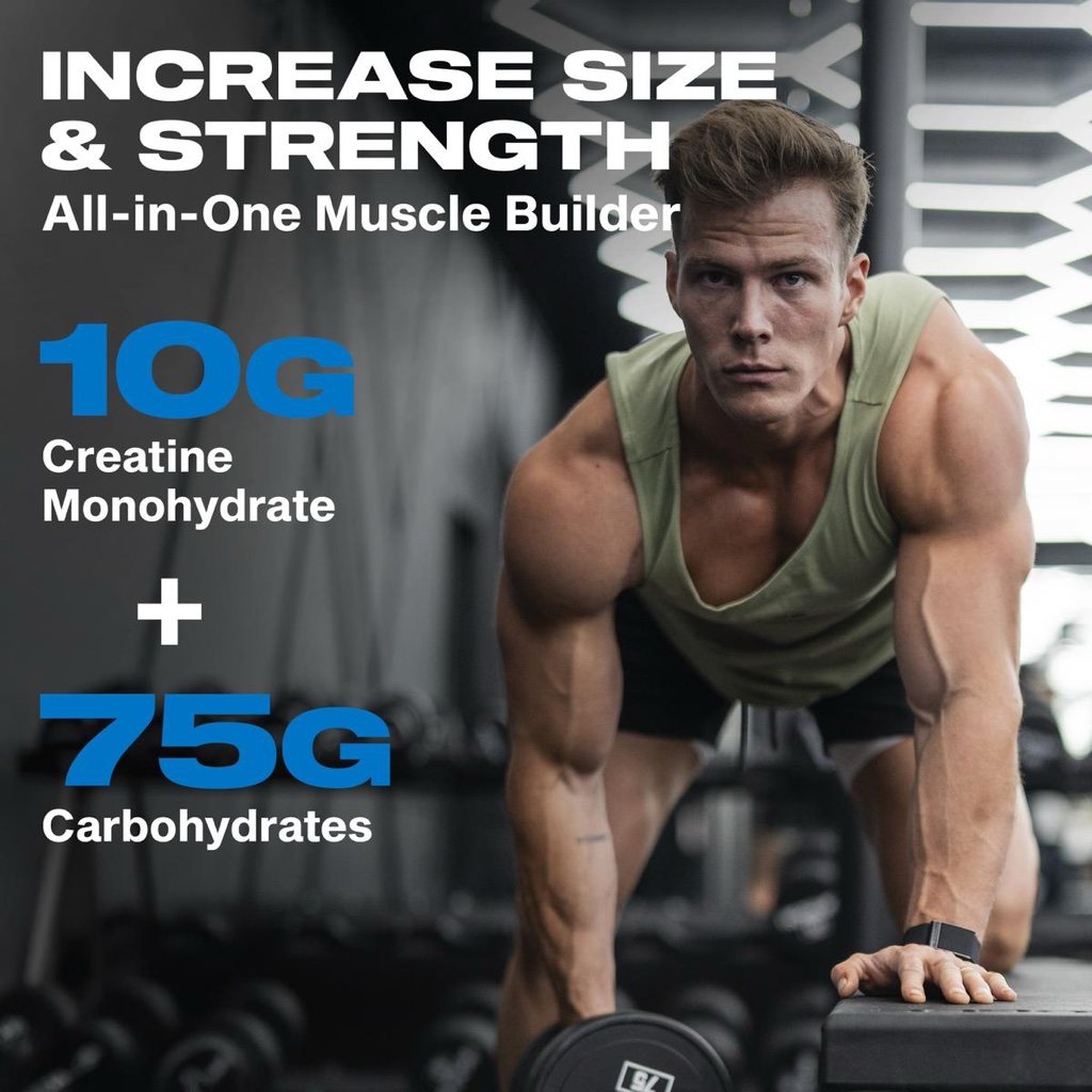 10 g creatina más 75 g carbohidratos